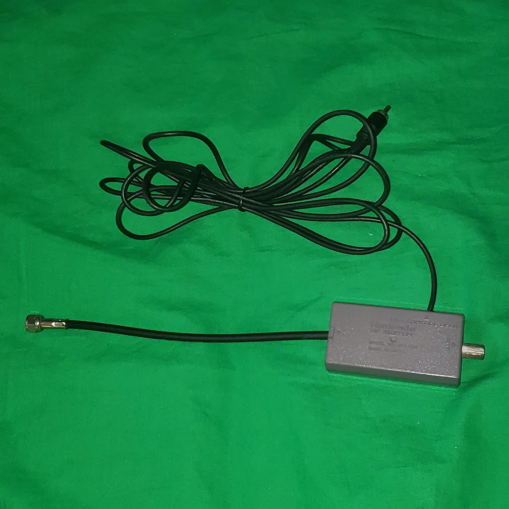 Nintendo Entertainment System Official RF Adapter Audio Video Coaxial Connector